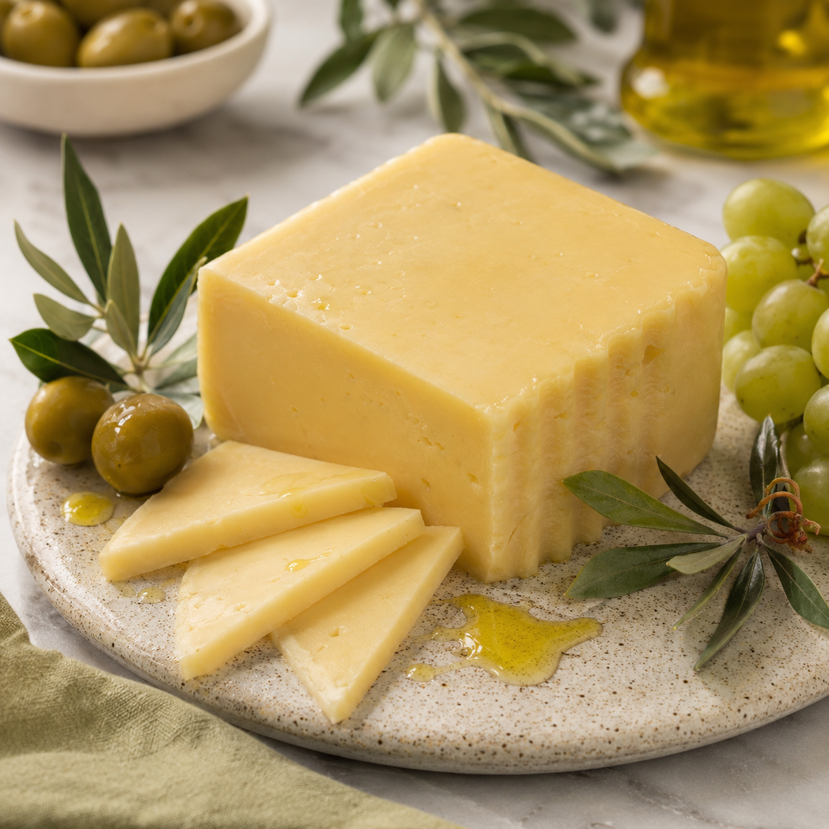 Cuña Queso añejo con aceite de oliva - Capricho Castellano