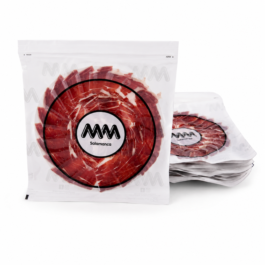 Jamón de Bellota Ibérico 100% Raza Ibérica Cortado a Cuchillo 100 g