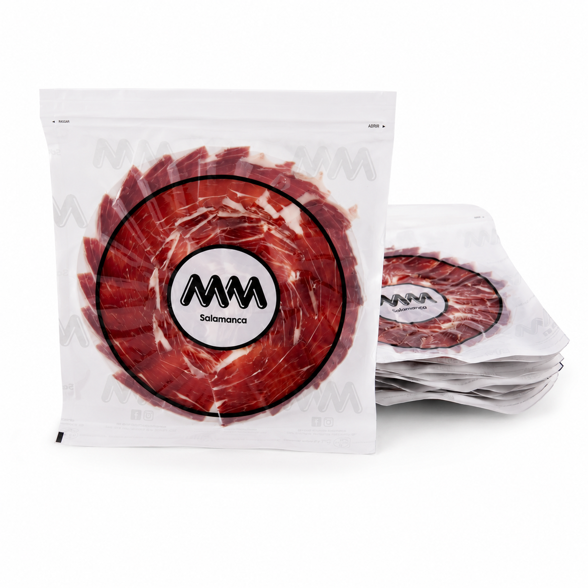 Jamón de Bellota Ibérico 100% Raza Ibérica Cortado a Cuchillo 100 g